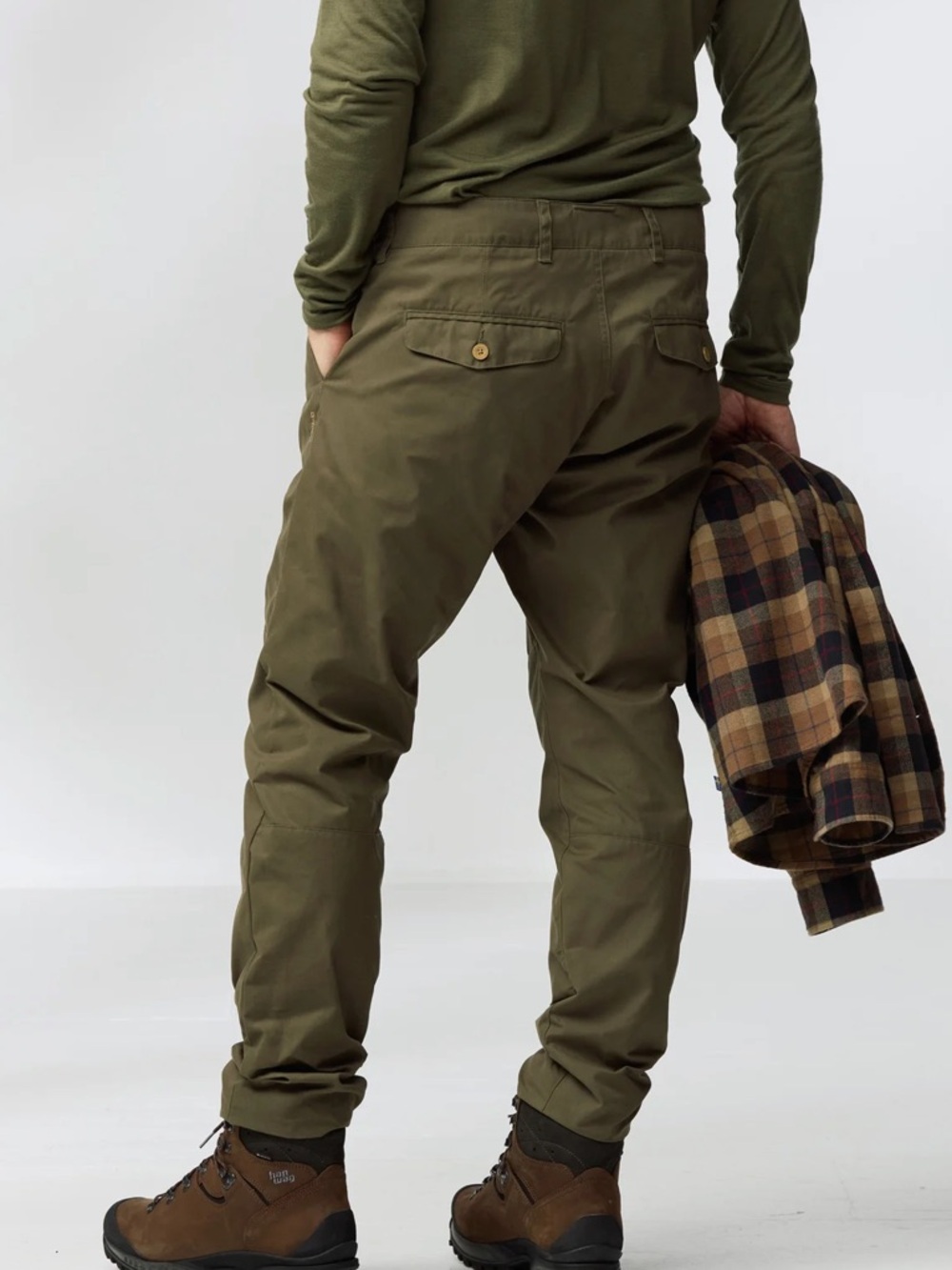 Fjallraven Pants Sormland Tapered Trousers Olive Green size 40 Long